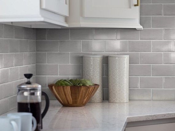 white kitchen counter with tile from Simonian Flooring Inc in Incline Village, NV