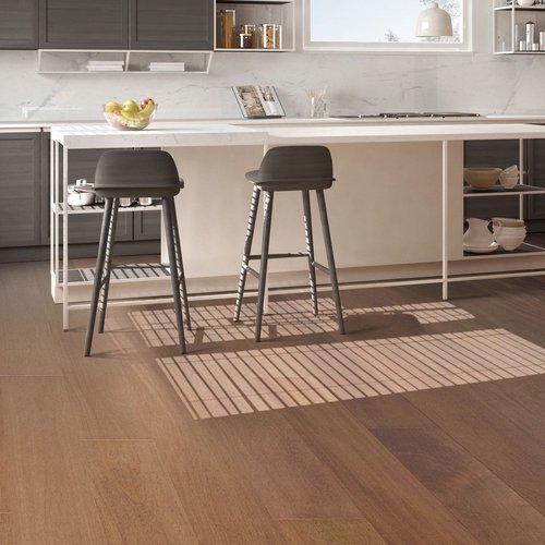 Kitchen with hardwood flooring from Simonian Flooring Inc in Village, NV