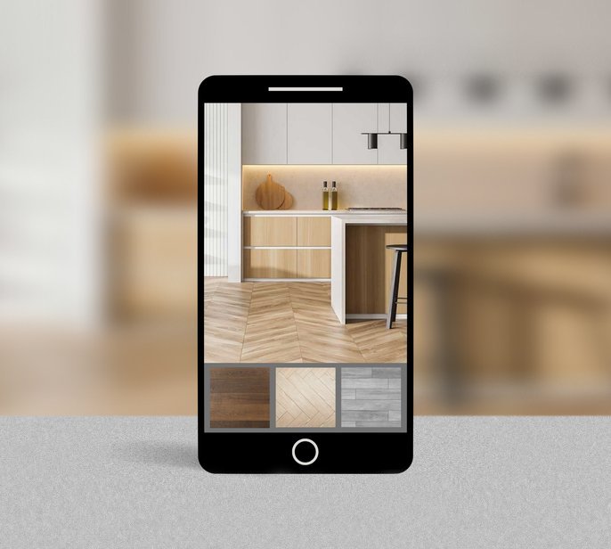 Room visualizer app from Simonian Flooring Inc in Village, NV